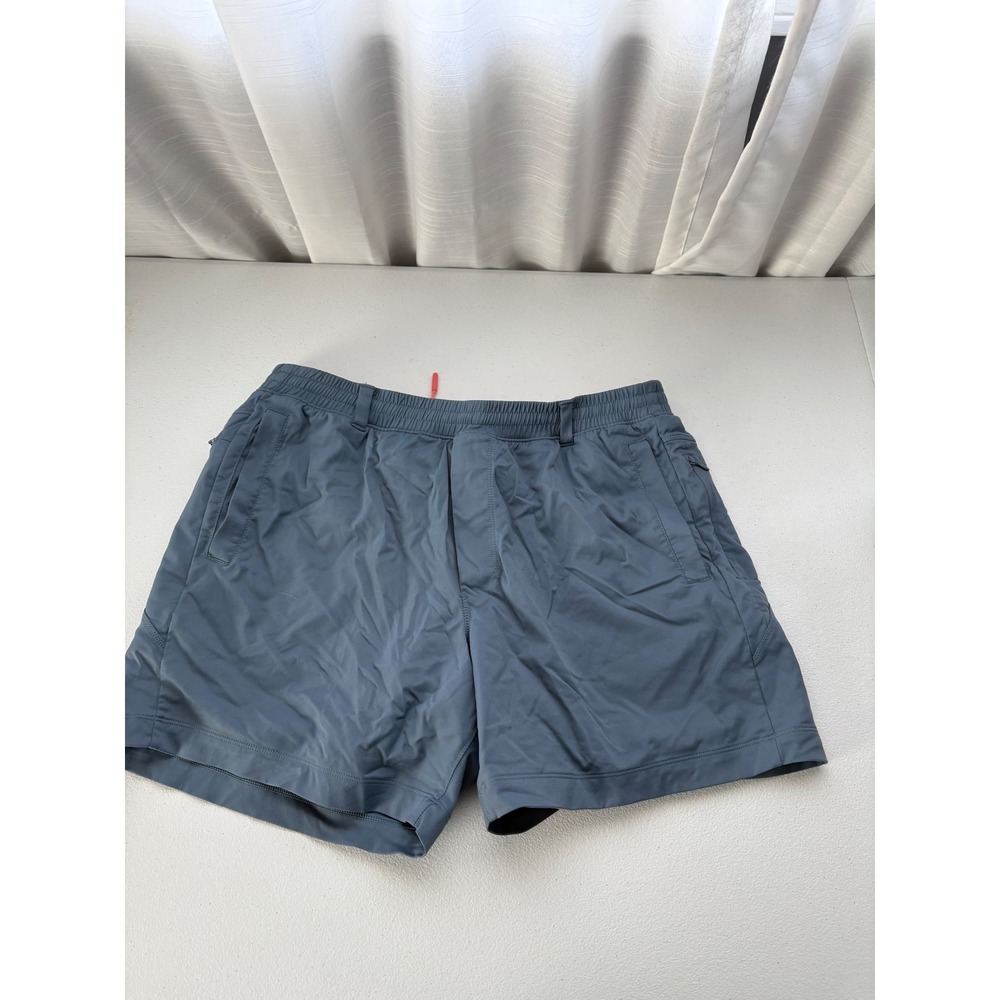 Birddogs Mens Gym Shorts Blue Gray Built-in Liner XXL 6 inch Inseam‎ Activewear